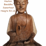 Boeddha-Suwarhout 53cm.