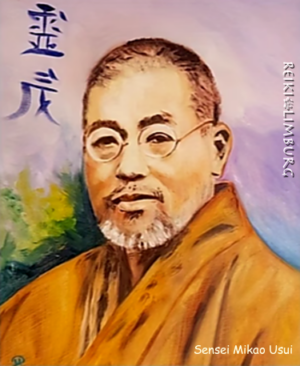 Grandmasters Canvas Sensei Mikao Usui. - Afbeelding 2