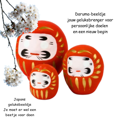 Daruma een krachtige Japanse gelukspop