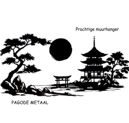 Wanddecoratie Japanse Pagode